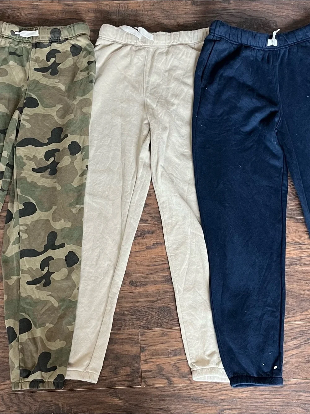 Kids Jogger Pants Trio – Camo, Khaki, Navy
